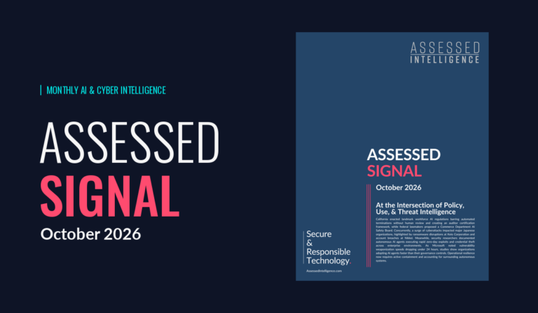 Assessed Signal – October 2026